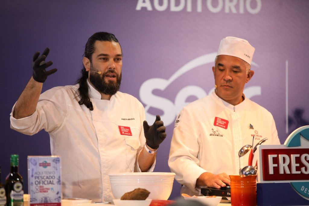 Kawai e Brañas dão aula sobre pescados, Roland Villard cozinha com as crianças, e mais: aulas deste sábado no Rio Gastronomia