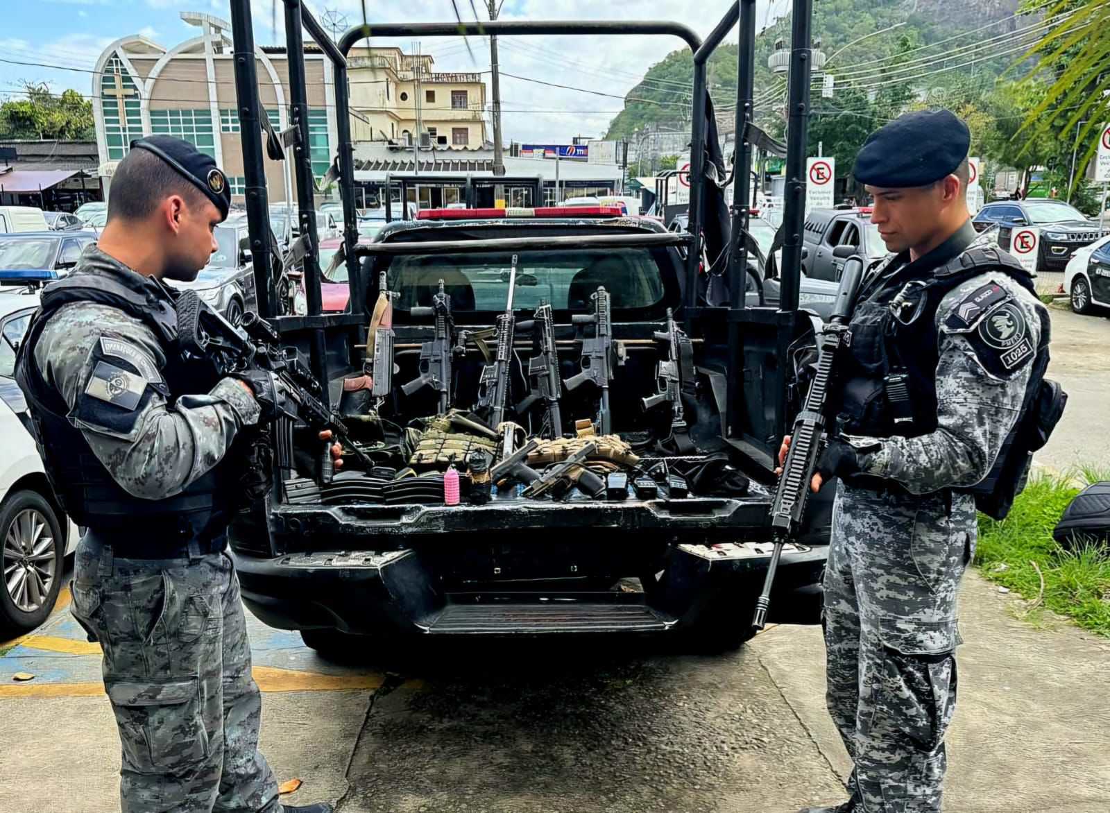Regiões do Rio com maior apreensão de fuzis, revela a PM