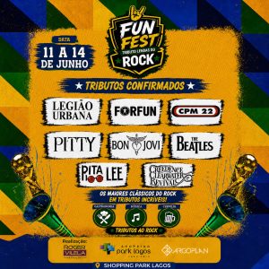 Cabo Frio recebe a Fun Fest, celebrando ícones do rock em grande estilo