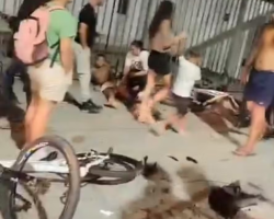 Motorista foge após atropelar cinco pedestres em Niterói